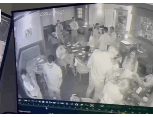 VEJA VÍDEO do momento em que advogado agride homem com taça de vinho, no DF